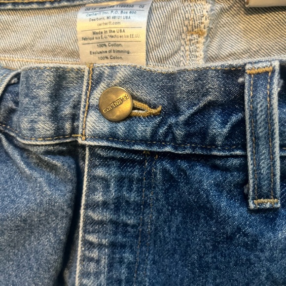 Carhartt Men's Straight Leg Relaxed Fit Blue Jeans Size 36x30 - Picture 5 of 6